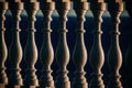 Greek-style balustrade parapet texture Royalty Free Stock Photo