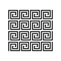 Greek style geometrical ornament. Greek traditional border.