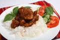 Greek-style lamb stew Royalty Free Stock Photo