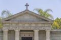 Greek style mausoleum,El campo Santo Homestead Museum Royalty Free Stock Photo