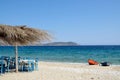 Greek tavern by the sea Royalty Free Stock Photo