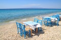 Greek tavern by the sea