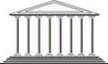 Greek temple Royalty Free Stock Photo