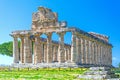 Greek temple of Athena, Paestum, Italy Royalty Free Stock Photo