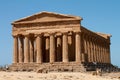 Greek temple of Concord, Valley of Temples, Agrigento Royalty Free Stock Photo