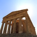 Greek Temple of Concordia in Agrigento - Sicily, Italy Royalty Free Stock Photo