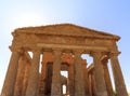 Greek Temple of Concordia in Agrigento - Sicily, Italy Royalty Free Stock Photo