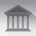 Greek temple front Royalty Free Stock Photo