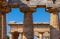 The greek Temple of Hera-II. Paestum, Italy Royalty Free Stock Photo