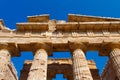 The greek Temple of Hera-II. Paestum, Italy Royalty Free Stock Photo