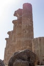 Greek Temple of Heracles in Agrigento - Sicily, Italy Royalty Free Stock Photo