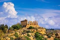 The greek temple of Juno in the Valley of the Temples, Agrigento, Italy. Juno Temple, Valley of temples, Agrigento, Sicily Royalty Free Stock Photo