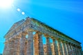 Greek temple of Poseidon, Paestum, Italy Royalty Free Stock Photo