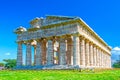 Greek temple of Poseidon, Paestum, Italy Royalty Free Stock Photo