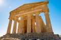 Greek temple - the Temple of Concordia.Agrigento, Sicily island in Italy Royalty Free Stock Photo