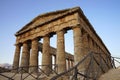 The greek temple of Segesta in Sicily Royalty Free Stock Photo