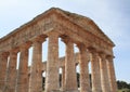 Greek temple at Segesta Sicily Italy Royalty Free Stock Photo