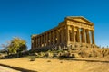 Greek Temple in Valley of the ancient Temples in Agrigento, Sicily Royalty Free Stock Photo