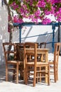 Greek Terrace Royalty Free Stock Photo