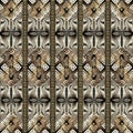 Greek textured 3d geometric seamless border pattern. Vector ornamental striped background. Repeat surface grunge Royalty Free Stock Photo