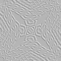 Greek textured 3d seamless pattern. Vector emboss white ornamental background. Greek key meanders. Line art surface embossed