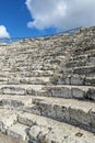 The Greek theater of Segesta, Sicily, Italy Royalty Free Stock Photo