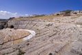 Greek theater in Siracusa Sicily Royalty Free Stock Photo