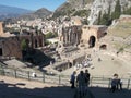 The Greek theatre.Ruins.