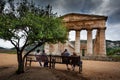 Greek Theatre of Segesta, historical landmark in Sicily, Italy
