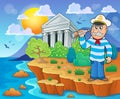 Greek theme image 4 Royalty Free Stock Photo