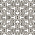 Greek traditional black and white seamless pattern. Modern elegant tribal ethnic style vector background. Repeat ornamental