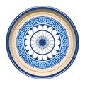 Greek traditional pattern plate