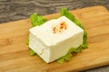 Greek traditional soft feta cheese Royalty Free Stock Photo