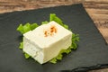 Greek traditional soft feta cheese Royalty Free Stock Photo