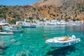 Greek village of Loutro, Chania, Crete, Greece Royalty Free Stock Photo