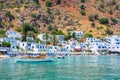 Greek village of Loutro, Chania, Crete, Greece Royalty Free Stock Photo