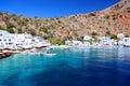 Greek village of Loutro, Crete Royalty Free Stock Photo