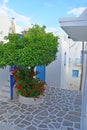 Greek Village Square Royalty Free Stock Photo