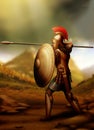Greek-warrior Royalty Free Stock Photo