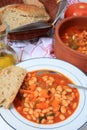 Greek white bean soup vertical