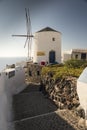 Greek Windmill Oia Santorini Royalty Free Stock Photo