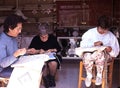 Greek women lace making, Cyprus.