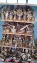 Greek wooden souvenirs in the form of kitchen utensils of products of national masters.