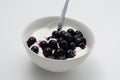 Greek yoghurt with blueberries