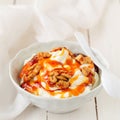 Greek Yoghurt in a Bowl Royalty Free Stock Photo