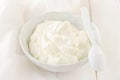 Greek Yoghurt in a Bowl Royalty Free Stock Photo