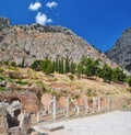 Greeks ruins at Delphi Royalty Free Stock Photo