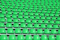 Greem seats in a Sports Venue without people Royalty Free Stock Photo