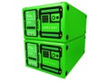 Green 3d server #2 Royalty Free Stock Photo