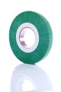 Green, abrasive wheel Royalty Free Stock Photo